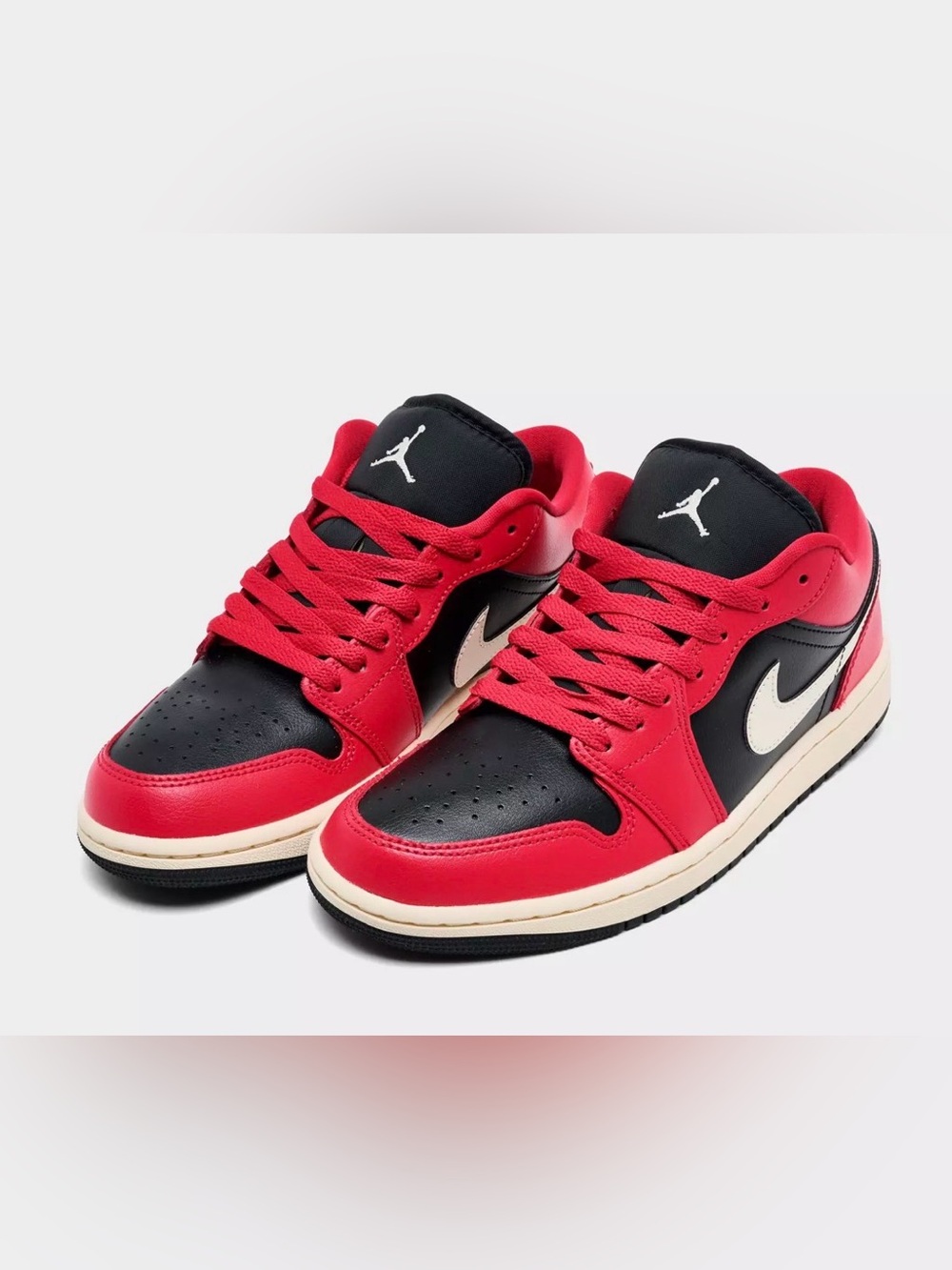 Women’s Jordan Low-Top Sneakers in Mystic Hibiscus/Black/Coconut Milk.Worn once.